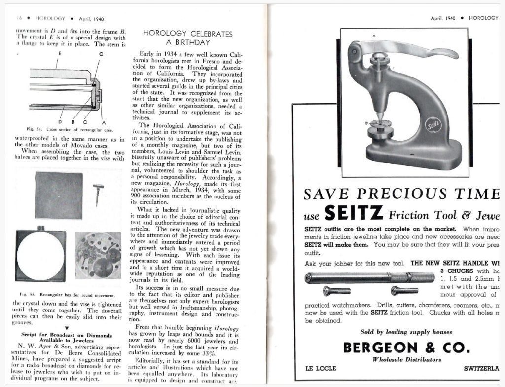 Louis Levin Ad April 1940 inside